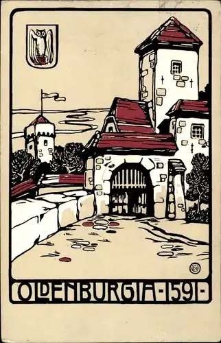 Studentika Ak Oldenburg im Großherzogtum Oldenburg, Oldenburgia 1591