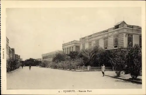 Ak Dschibuti, Straße zum Hafen