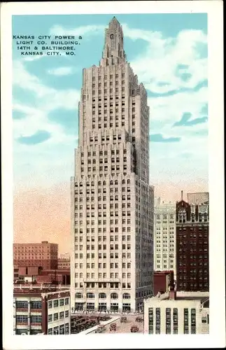 Ak Kansas City Missouri USA, Kansas City Power & Light Co. Building, 14th & Baltimore