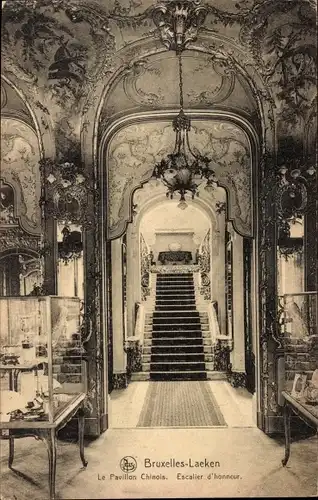 Ak Laeken Brüssel, Chinesischer Pavillon, Ehrentreppe