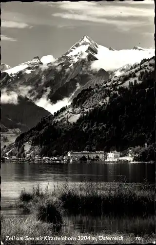 Ak Zell am See in Salzburg, Panorama, Kitzsteinhorn