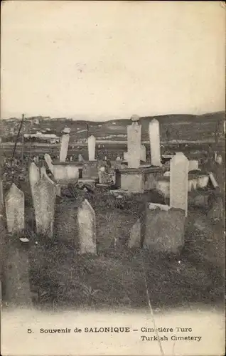 Ak Thessaloniki Griechenland, Türkischer Friedhof