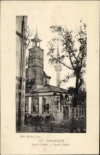 Ak Thessaloniki Griechenland, Moschee Saatli Djami, Minarett