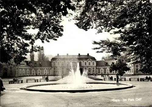 Ak Gera in Thüringen, Im Park OdF