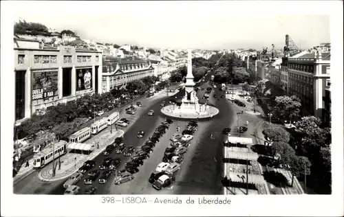 Ak Lisboa Lissabon Portugal, Avenida da Liberdade