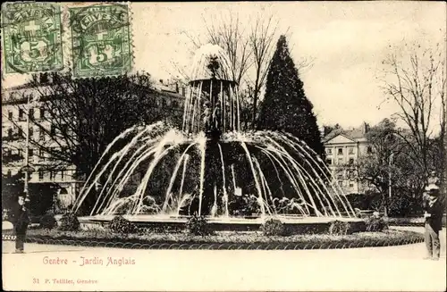 Ak Genf Genf Schweiz, Englischer Garten
