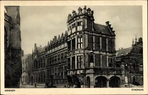 Ak Arnhem Gelderland Niederlande, Rathaus