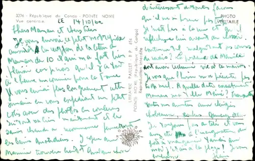 Ak Pointe Noire Republik Kongo, Gesamtansicht