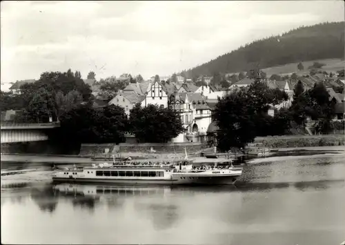 Ak Saalburg in Thüringen, am Stausee der Bleiloch-Saaletalsperre