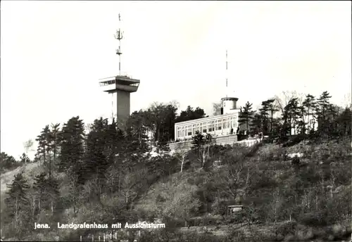 Ak Jena in Thüringen, Landgrafenhaus mit Aussichtsturm