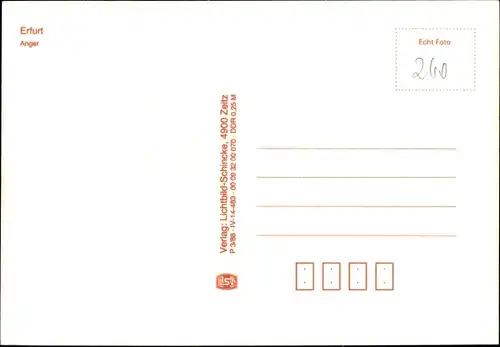 Ak Erfurt in Thüringen, Anger, Post