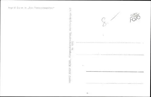 Ak Schauspielerin Ingrid Stenn, Portrait, Autogramm, Film Das Donkosakenlied