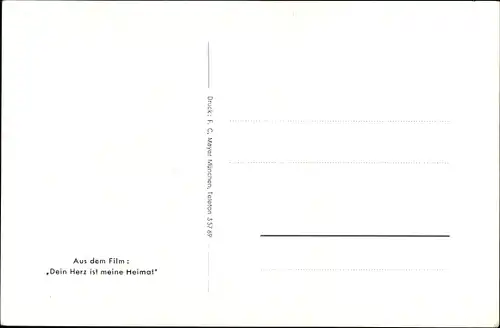 Ak Schauspieler Erwin Strahl, Portrait, Autogramm, Film Dein Herz ist meine Heimat