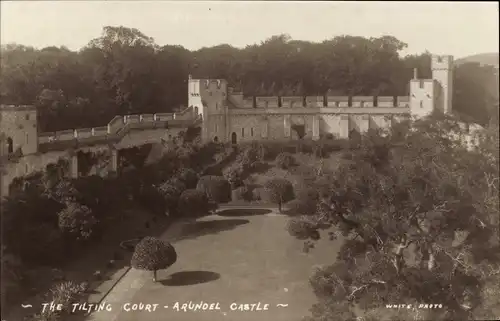 Ak Arundel West Sussex England, Arundel Castle, The Tilting Court