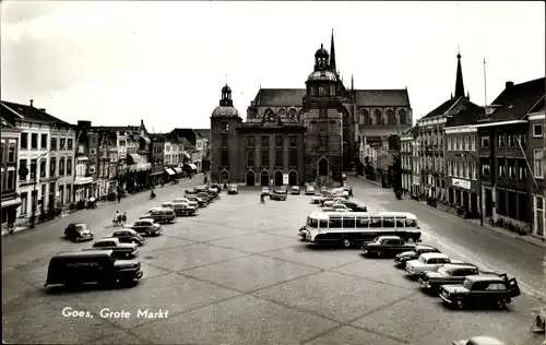 Ak Goes Zeeland Niederlande, Großer Markt
