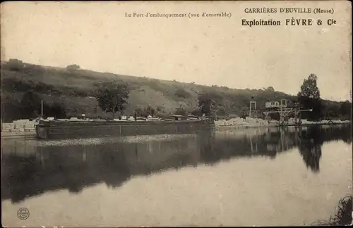 Ak Euville-Meuse, der Einschiffungshafen