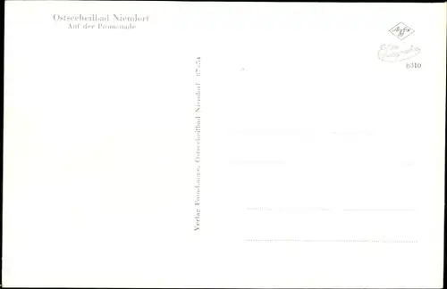Ak Ostseebad Niendorf Timmendorfer Strand, Promenade