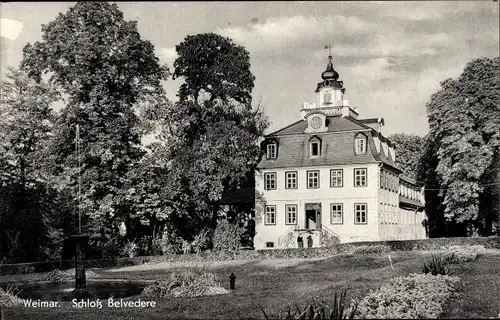 Ak Weimar in Thüringen, Schloss Belvedere