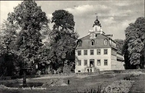 Ak Weimar in Thüringen, Schloss Belvedere