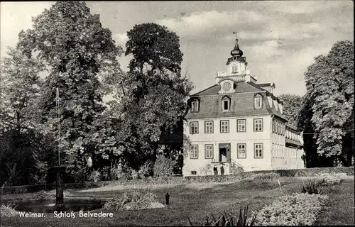 Ak Weimar in Thüringen, Schloss Belvedere