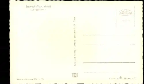 Ak Steinach im Thüringer Wald, Ludwigsbrunnen