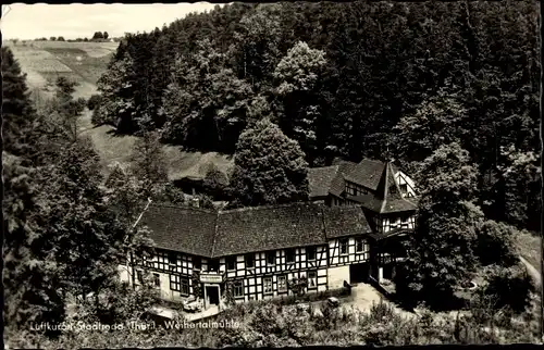 Ak Quirla Roda Stadtroda in Thüringen, Weihertalmühle, Luftbild