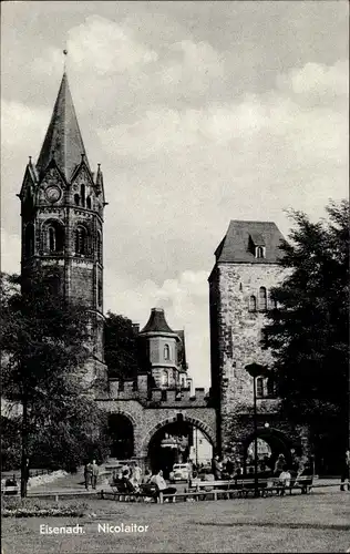 Ak Lutherstadt Eisenach in Thüringen, Nicolaitor