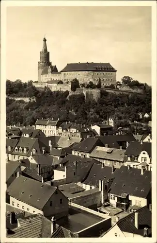 Ak Weida, Blick auf die Osterburg, Kreismuseum, Jugendherberge