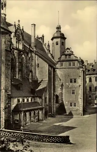 Ak Altenburg in Thüringen, Am Schlosshof