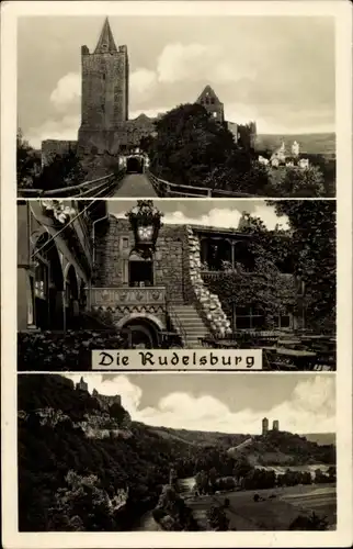 Ak Bad Kösen Naumburg an der Saale, Rudelsburg