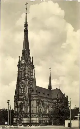 Ak Karl Marx Stadt Chemnitz in Sachsen, Petrikirche