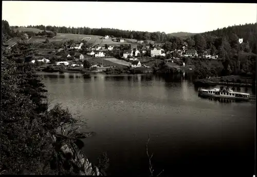 Ak Saaldorf Bad Lobenstein in Thüringen, Am Stausee der Bleiloch-Saaletalsperre