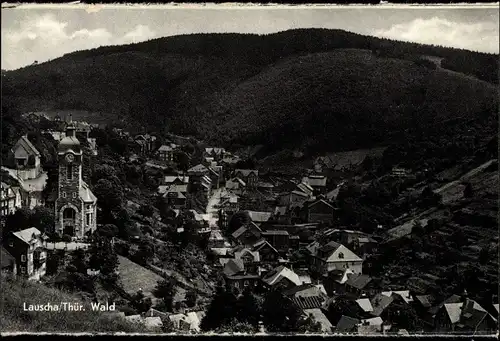 Ak Lauscha in Thüringen, Panorama vom Ort