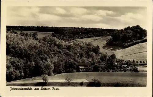 Ak Haynsburg Wetterzeube im Burgenlandkreis, Johannismühle am Zeitzer Forst