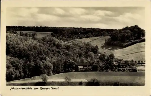 Ak Haynsburg Wetterzeube im Burgenlandkreis, Johannismühle am Zeitzer Forst