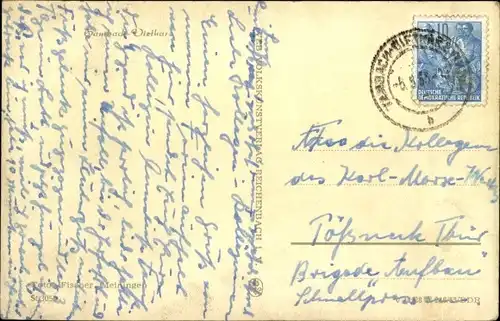 Ak Tambach Dietharz in Thüringen, Ortsansicht