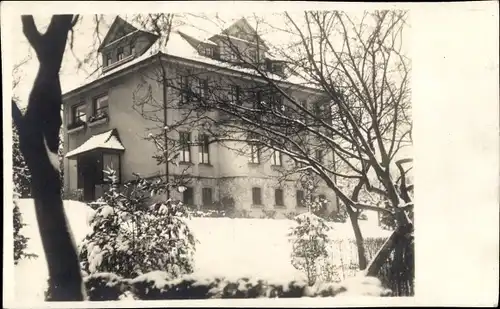 Foto Ak Villa, Winteransicht