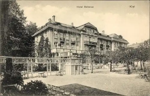 Ak Düsternbrook Kiel, Hotel Bellevue