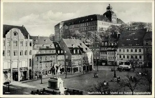 Ak Weißenfels an der Saale, Markt, Schloss Augustusburg