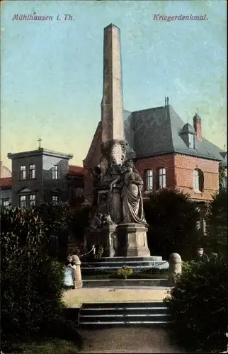 Ak Mühlhausen in Thüringen, Kriegerdenkmal