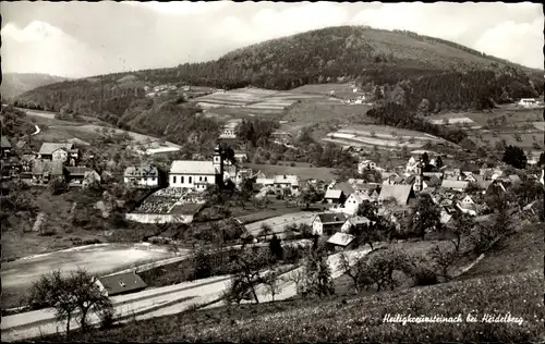 Ak Heiligkreuzsteinach am Neckar, Panorama