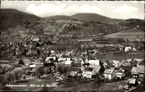 Ak Heiligkreuzsteinach am Neckar, Blick von der Asta-Hütte