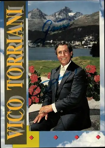 Ak Sänger Vico Torriani, Portrait, Autogramm