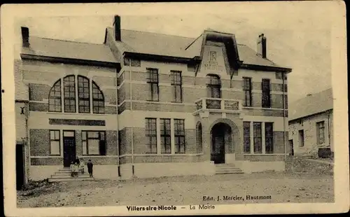 Ak Villers Sire Nicole Nord, Rathaus