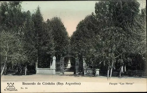 Ak Córdoba Argentinien, Parque Las Heras