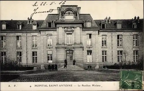 Ak Paris XII Reuilly, Saint-Antoine-Krankenhaus, Moiana-Pavillon