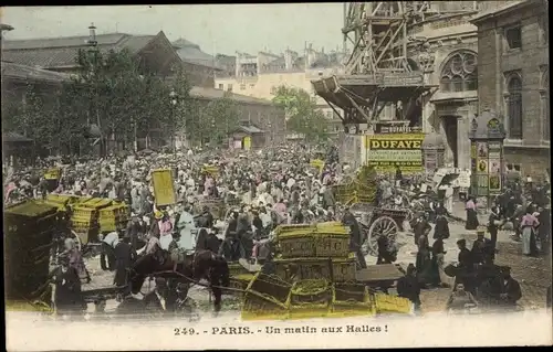 Ak Paris, Ein Morgen in Les Halles