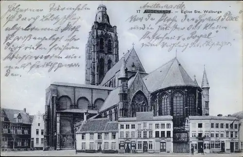 Ak Oudenaarde Audenarde Ostflandern, Eglise Ste. Walburge