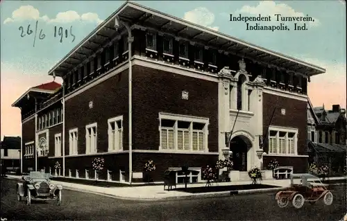 Ak Indianapolis Indiana USA, Independent Turnverein