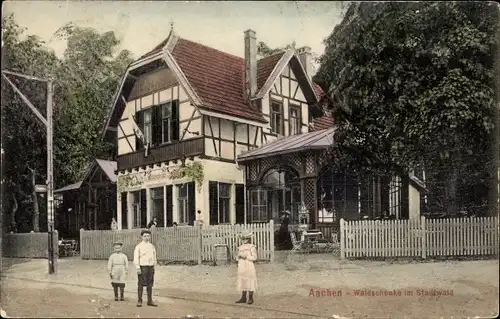 Ak Aachen in Nordrhein Westfalen, Waldschenke im Stadtwald